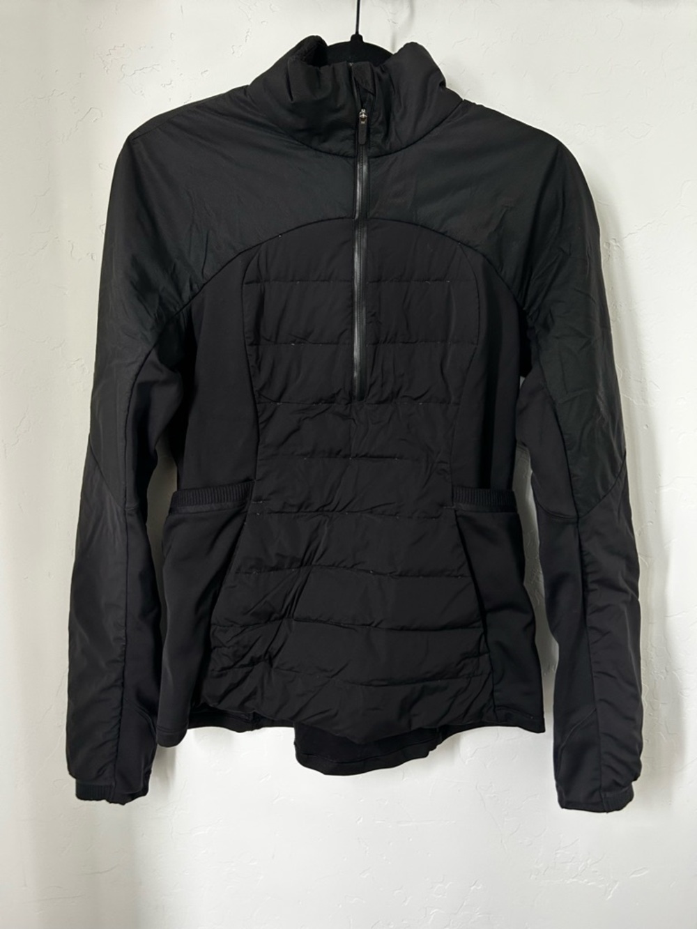 Lululemon Down For It All Black Half Zip Pullover